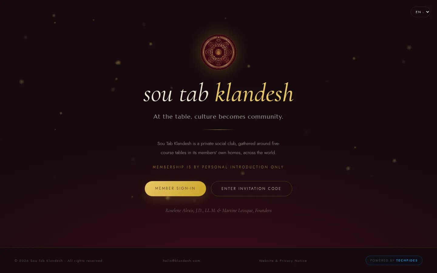Home page of Sou Tab Klandesh